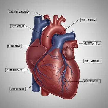 Kompletny schemat budowy serca czowieka: anatomia i funkcje