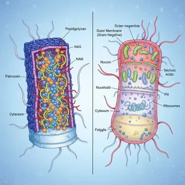 Kompleksowa analiza budowy komrki bakteryjnej: klucz do zrozumienia ycia mikroorganizmw